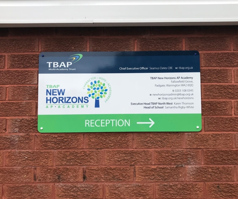 Building signs are particularly important for larger schools with multiple buildings or campuses.